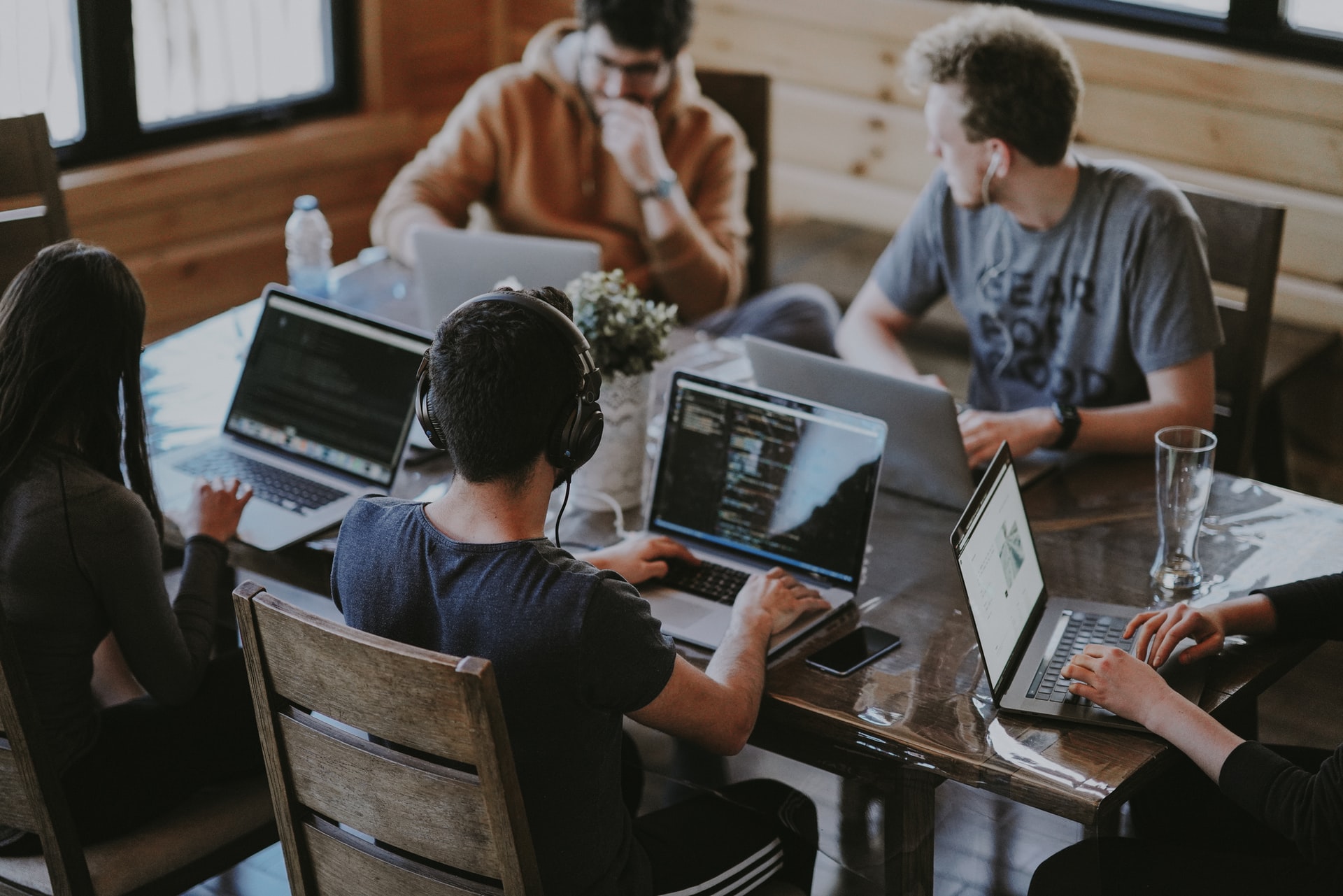 people working in the office